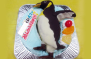 ペンギン立体ケーキ