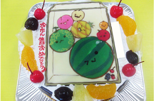スイカゲームケーキ