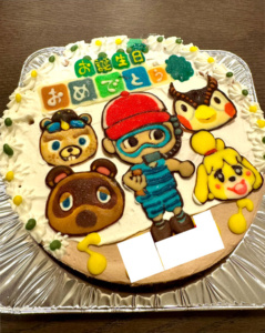 あつまれどうぶつの森イラストケーキ