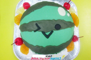 スイカゲームスイカ立体ケーキ