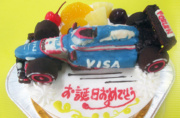 フォーミュラカー立体ケーキ