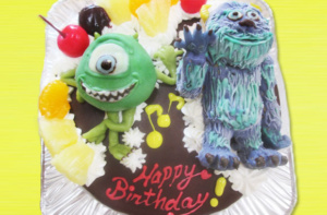 モンスターズインクのサリーとマイク立体ケーキ