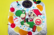 マリオとヨッシーのクリスマスケーキ