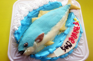 魚立体ケーキ