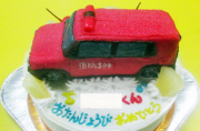 消防指令車立体ケーキ
