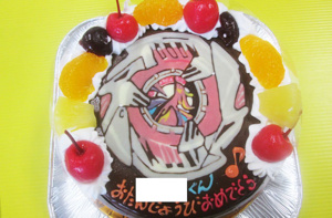 ベイブレードイラストケーキ