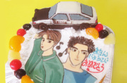 イニシャルDトヨタAE86とイラストケーキ