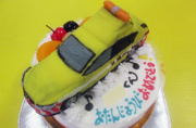道路パトロールカー立体ケーキ