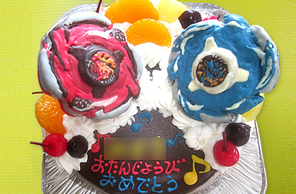 ベイブレード立体ケーキ