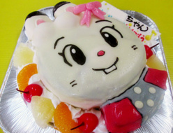 みみりん顔ケーキ