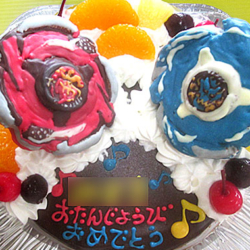 ベイブレード立体ケーキ