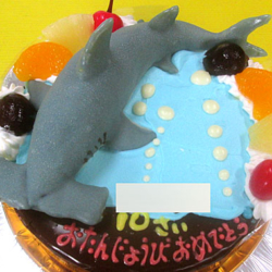 シュモクザメ立体ケーキ