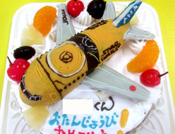 ANAスターウォーズの飛行機立体ケーキ