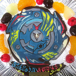 ベイブレードイラストケーキ