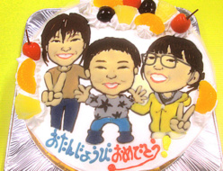 似顔絵ケーキ