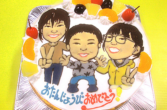 似顔絵ケーキ