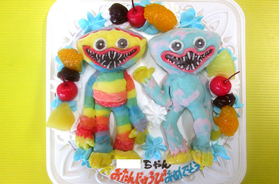 ハギーワギー２つの立体ケーキ