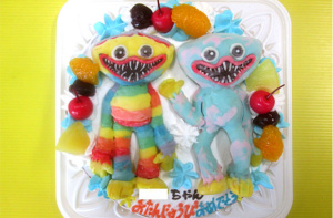 ハギーワギー２つの立体ケーキ