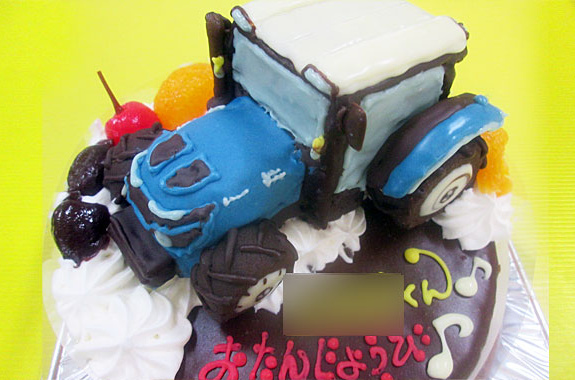 イセキのトラクター立体ケーキ