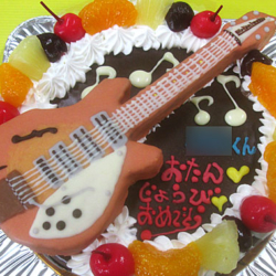 ギター立体ケーキ