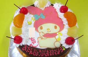 マイメロディイラストケーキ