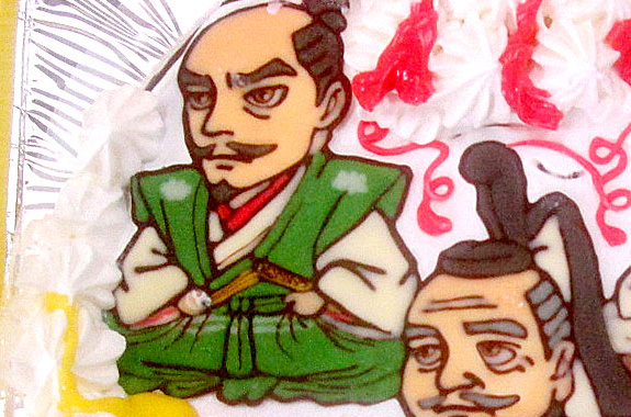織田信長・豊臣秀吉・徳川家康イラストケーキ