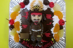 鎧武者(徳川家康)立体ケーキ