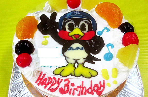 つば九郎イラストケーキ