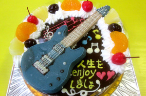 ギター立体ケーキ