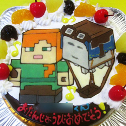 マイクラアレックスとハッピーガストケーキ