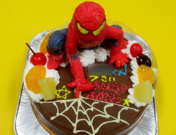 スパイダーマン立体ケーキ