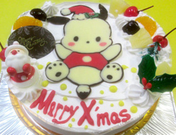 ポチャッコイラストケーキ