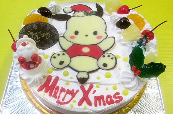 ポチャッコイラストケーキ