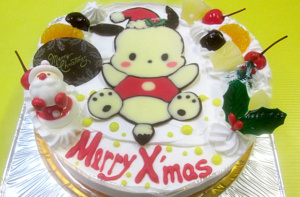 ポチャッコイラストケーキ