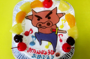 ぶりぶりざえもんケーキ