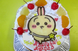 ちいかわうさぎケーキ