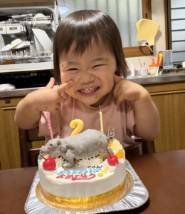 かばの立体ケーキ