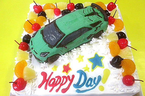 ランボルギーニ立体ケーキ