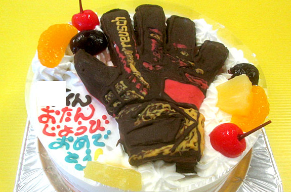 キーパーグローブ立体ケーキ