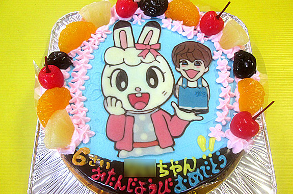 みみりんと藤原丈一郎イラスト2つのケーキ