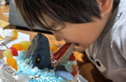 恐竜モササウルス立体ケーキ