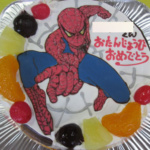 スパイダーマンケーキ