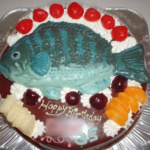 魚立体ケーキ